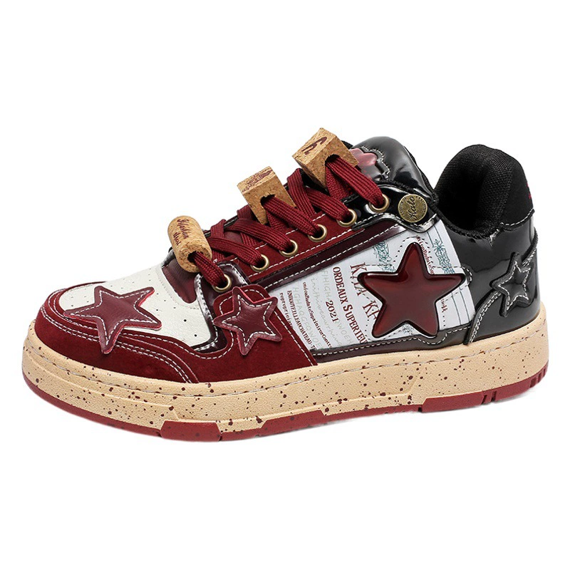 Новинка 2025 года, кроссовки Longjing Star Red Wine, мужские кроссовки в национальном стиле, нишевый дизайн, спортивная и повседневная мужская обувь, модная X88, дропшиппинг