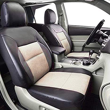 Foreign trade cross-border PU leather Foreign Trade car artificial leather 5-seater car universal arc sandwich stitching leather seat cover