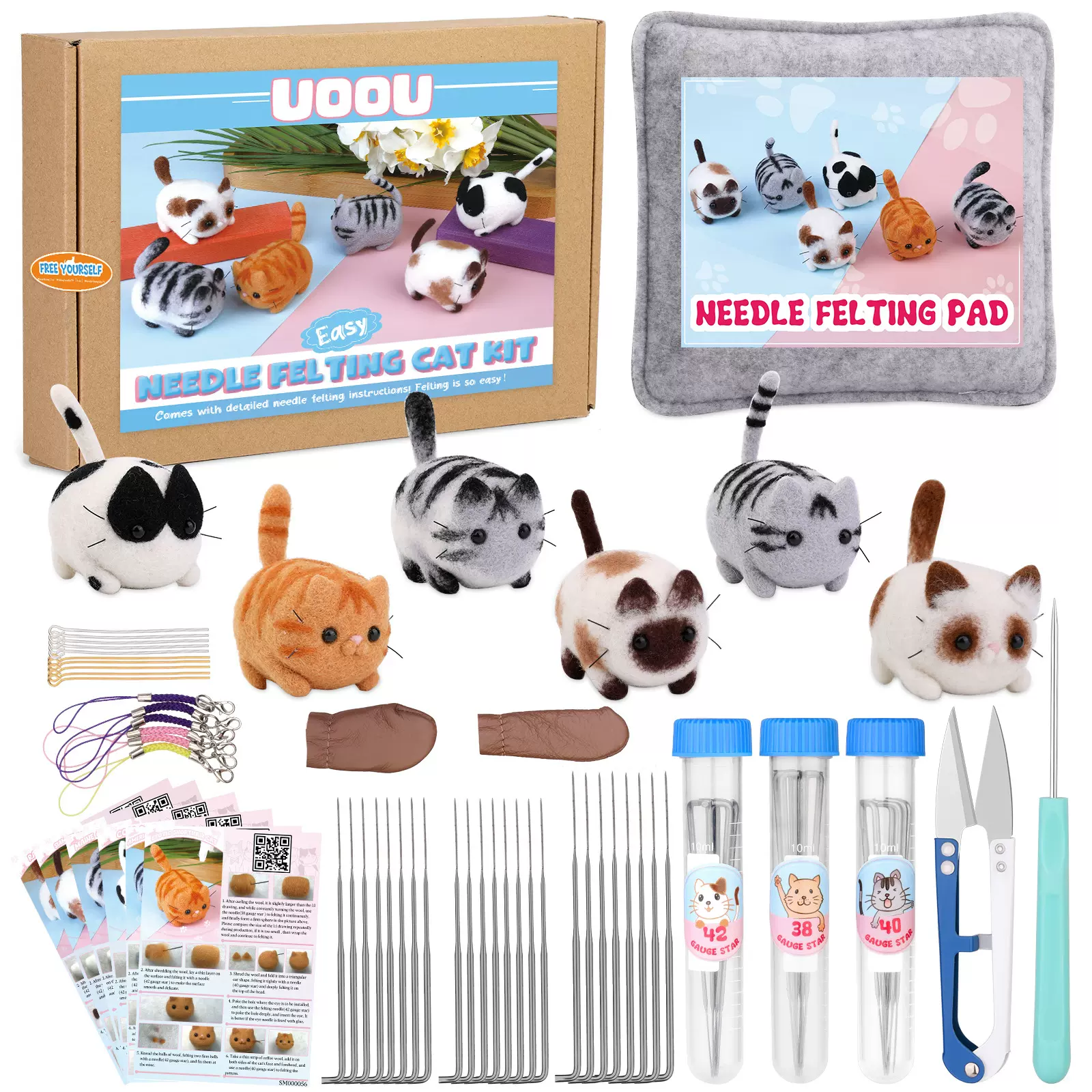 亚马逊热销款羊毛毡戳戳乐产品定制汇总手工DIY摆件心意礼物