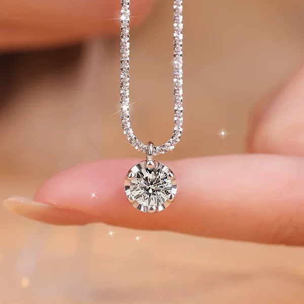 Explosive Sparkling Stars Necklace Women's Pendant Valentine's Day Clavicle Chain Niche All-match High-grade Pendant