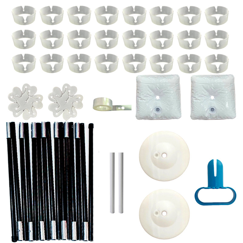 Traje de arco de globo 15-Sección de fibra de carbono poste cuadrado bolsa de agua base anillo hebilla bomba conjunto