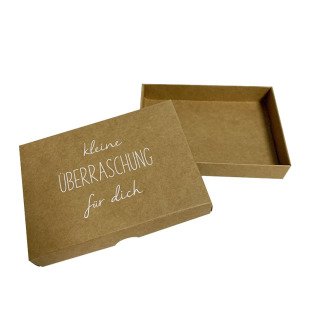 Kraft paper upper and lower cover packaging paper box foldable heaven and earth cover gift box printed logo