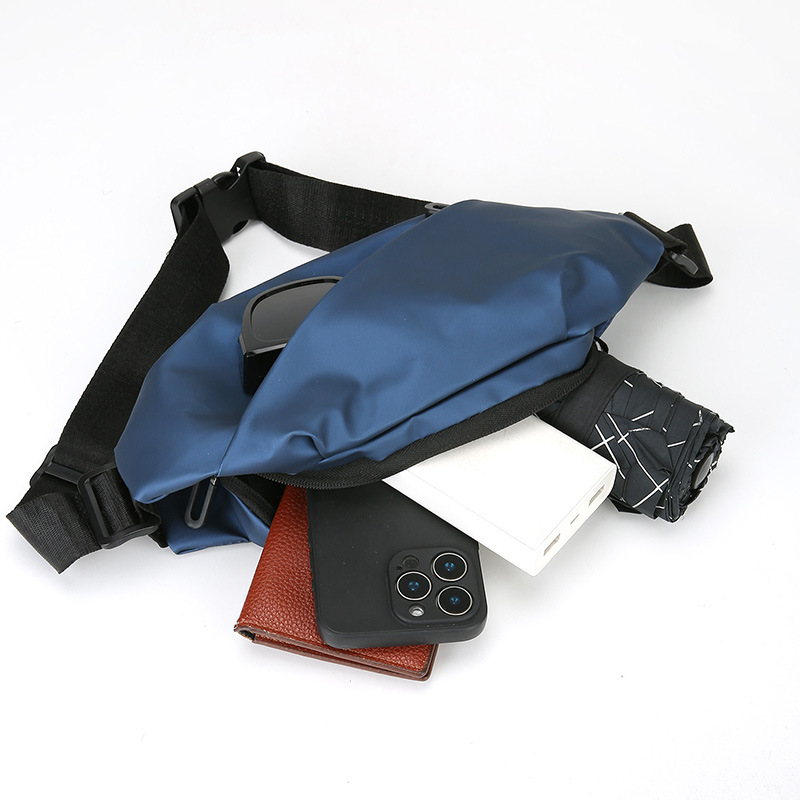 Bolso de tendencia ligero y delgado para teléfonos móviles, bolso de pecho deportivo portátil al aire libre, bolso de viaje de moda simple de hombro.