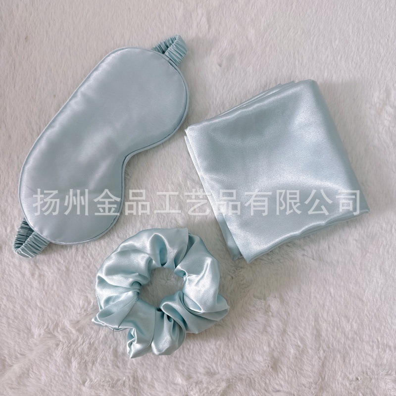 Fashion Blue Eye Mask + Hairband + Pillow Cover Set de tres piezas (OPP completo)