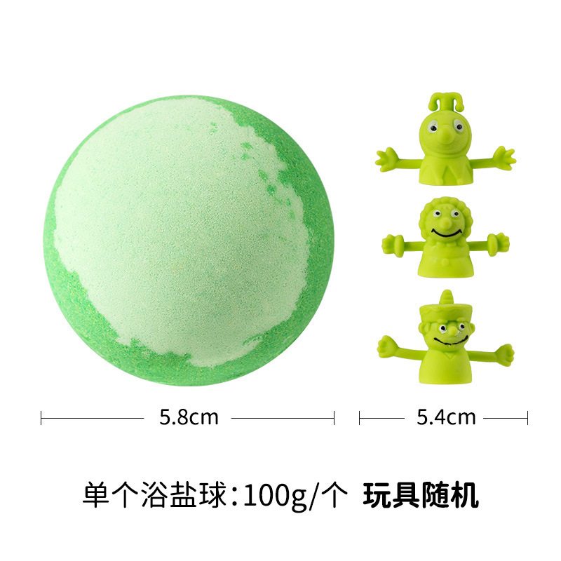国境を越えた指セット玩具バス塩ボール100gの指が子供の入浴用品精油SPAバスボールを着ている|undefined