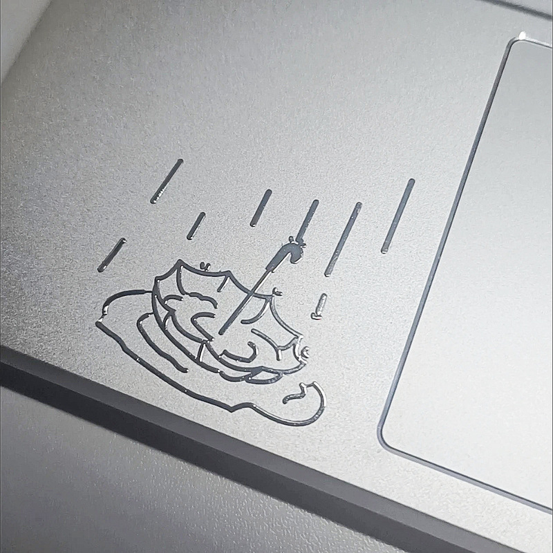 新しいアイデア傘雨滴3d立体金属ステッカー携帯電話タブレットノートパソコンのイヤホン装飾ステッカー|undefined