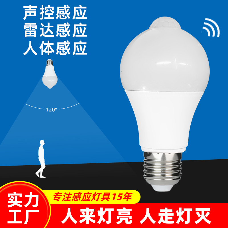 Intelligent Human Body Infrared Sensor Light Led Bulb Light Intelligent Staircase Way People Come and Lights up When You Go Away