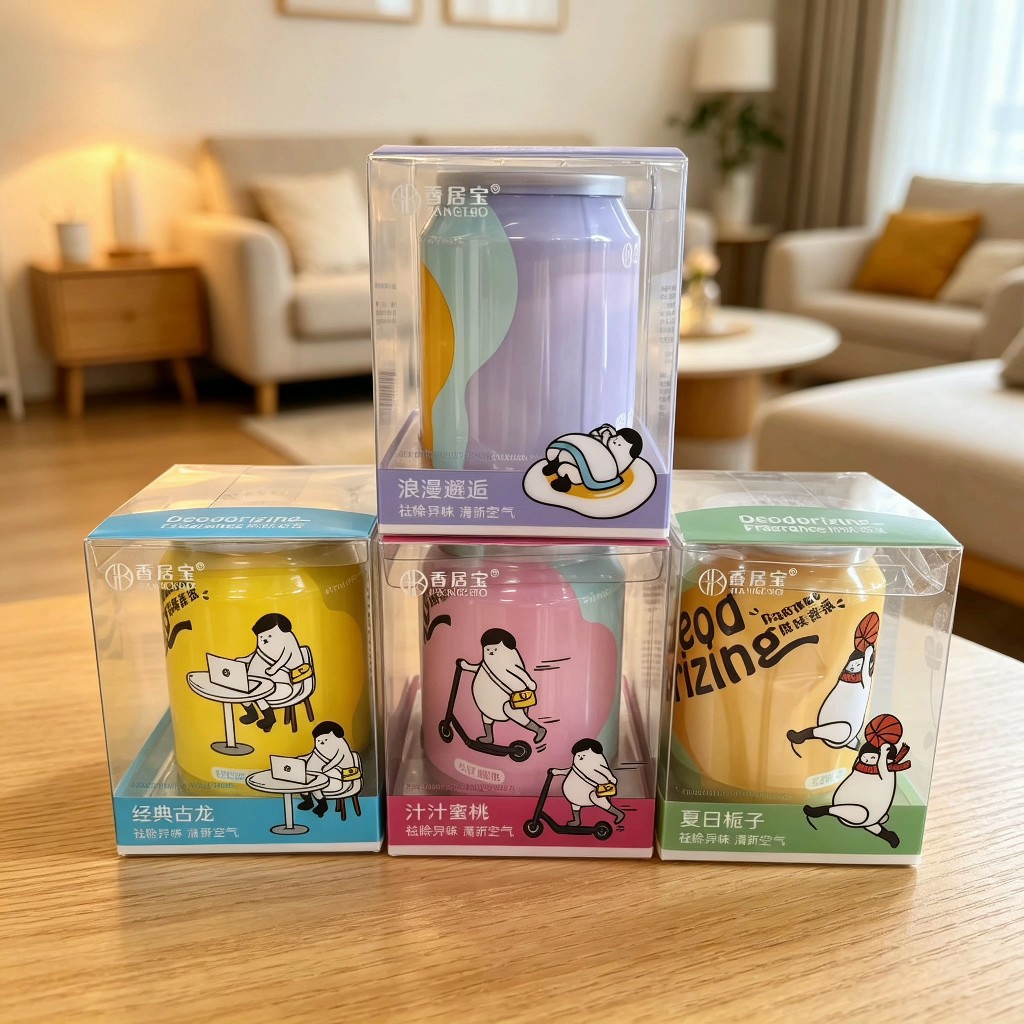 Xiangjubao Coke Can Deodorizing Aromatherapy 240g Car and Home Dual-Use Deodorizer, Odor Eliminator, Fresh Fragrance Solid Aromatherapy Paste