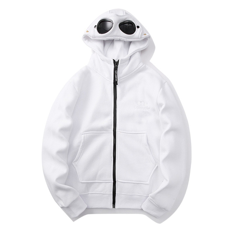 Cross-border foreign trade Tide brand autumn and winter new men's and women's lovers round lenses zipper hooded sweater jacket wholesale