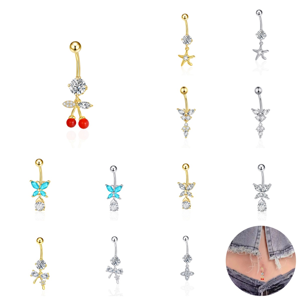 Pointed labret stud close-up product detail
