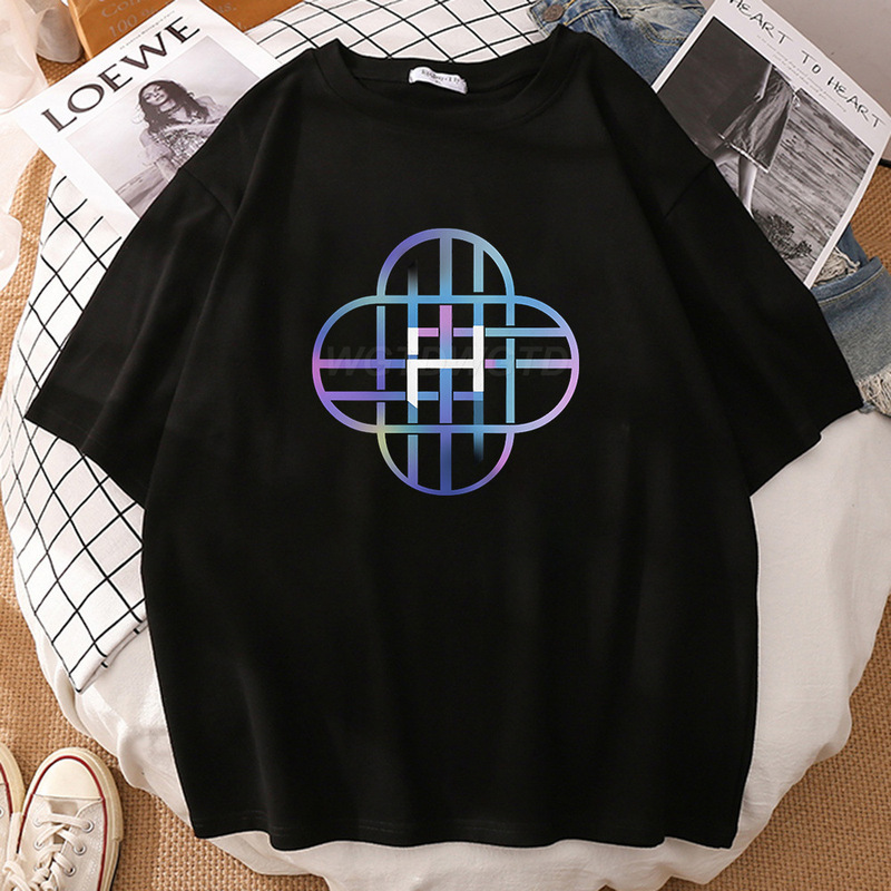 狩魔女グループ周辺プリントラウンドネック半袖外国貿易夏カジュアルスポーツトップスルーズTシャツヨーロッパとアメリカのトレンド|undefined