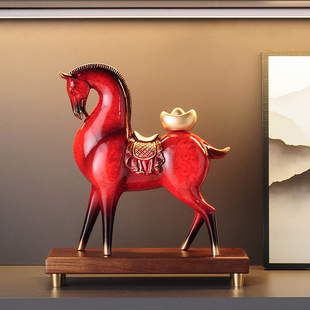 Get Rich Immediately Horse Ornaments Office New Chinese Style Living Room Tv Cabinet Wine Cabinet Decorations Housewarming Opening Gift