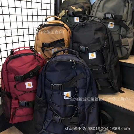 Carhartt Drawstring Backpack for Men and Women, Skateboard Bag, Workwear Bag, Laptop Backpack, Student School Bag, Trendy Brand Carhartt Drawstring Backpack for Men and Women, Skateboard Bag, Workwear Bag, Laptop Backpack, Student School Bag, Trendy Brand