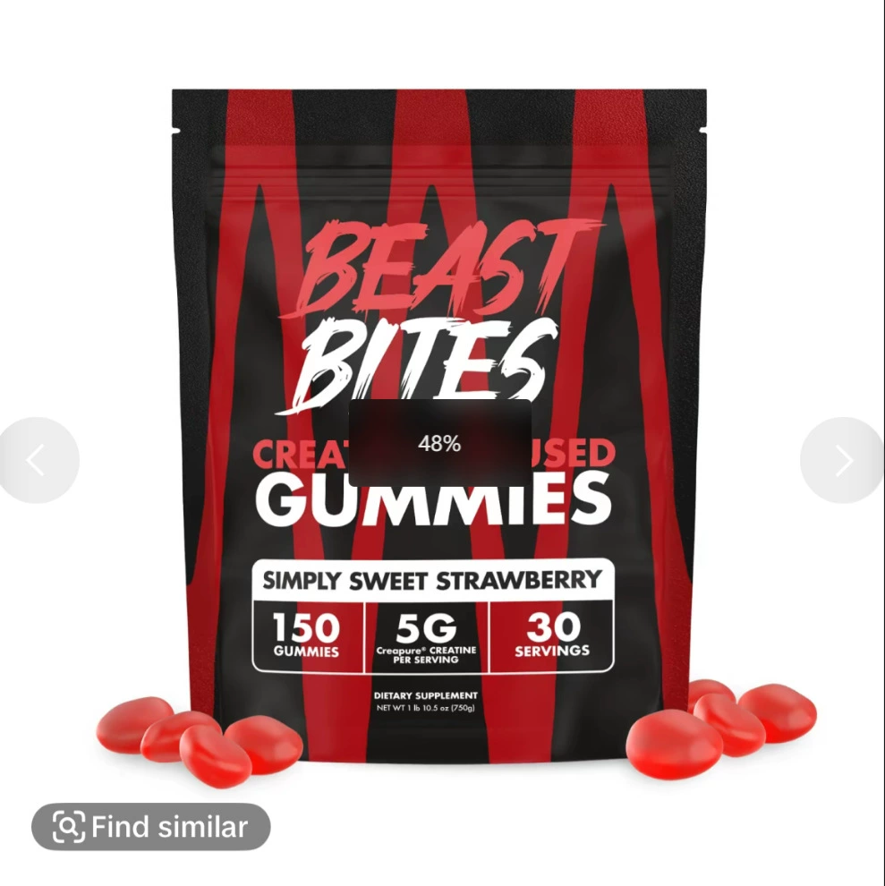 Горячие продажи во внешней торговле Creatine Gummy креатин помадка TK Горячие продажи в мешках Amazon Горячие продажи