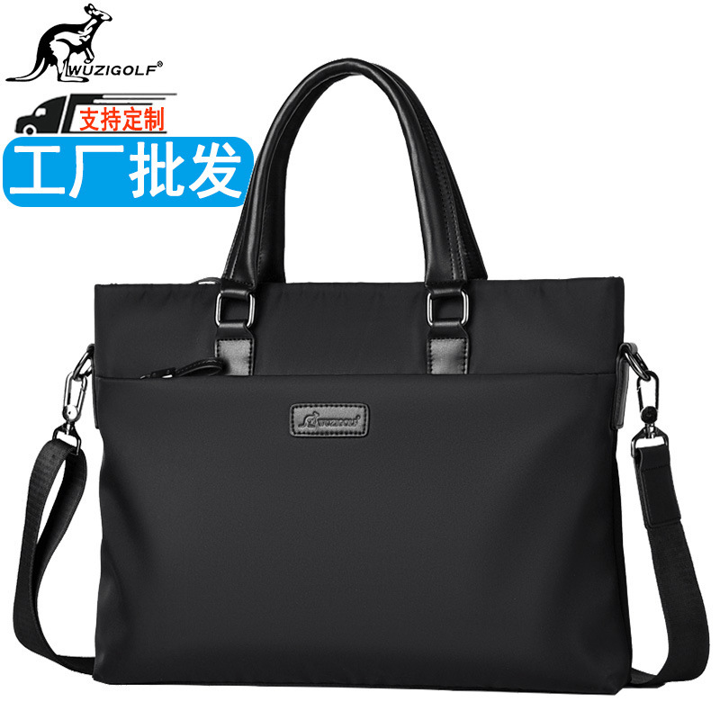 Cross-Border Wholesale Waterproof Handbag Men's Briefcase Business Shoulder Crossbody Bag Men's 14inch Computer Bag for Commuting Cross-Border Wholesale Waterproof Handbag Men's Briefcase Business Shoulder Crossbody Bag Men's 14inch Computer Bag for Commuting