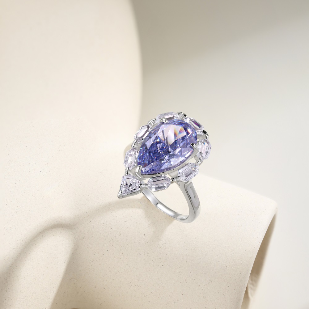 10g Weight Zircon Inlay Material Rings Classification 6, 8, 9 Ring Size 1 Piece Quantity Holiday, Daily Occasion 925 Sterling Silver Material Geometric Pattern Women's Gender Plating, Inlay Design Casual, Shiny Style 925 Sterling Silver Zircon Geometric Rings 8