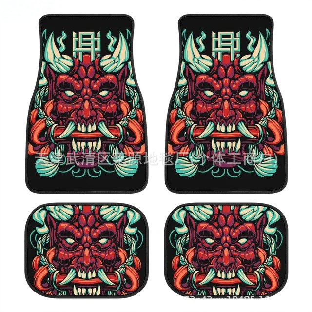 Cross-border TEMU new Japanese-style crystal velvet foot mat dirt-resistant wear-resistant easy-to-care car mat four-piece in stock