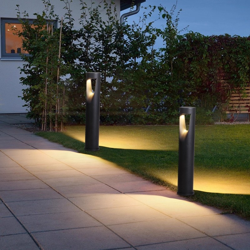 Jardín al aire libre lámpara de césped impermeable lámpara de decoración de patio lámpara de aluminio lámpara de césped LED nueva lámpara de césped