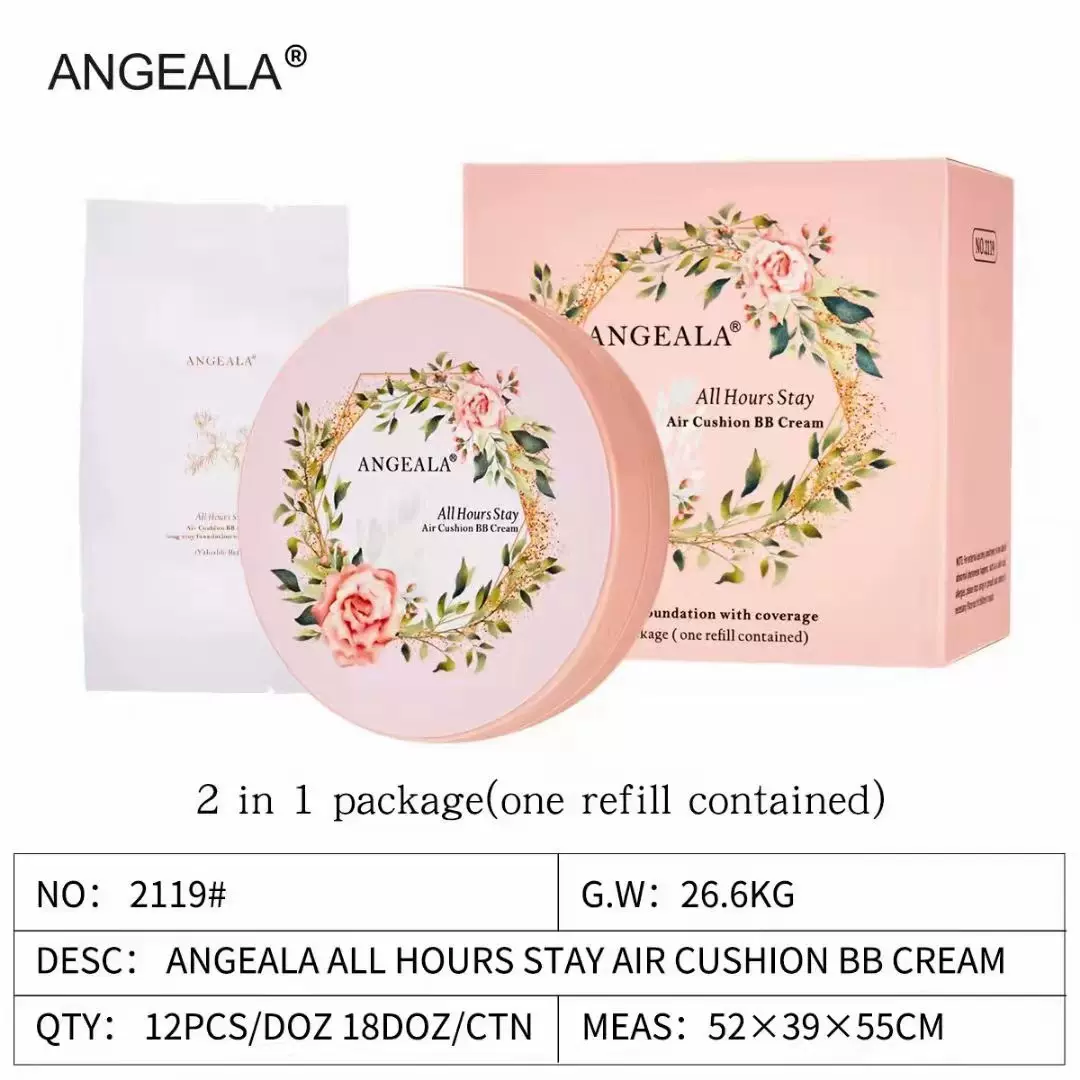 ANGEALA 2119#气垫BB霜带替换装  持久遮瑕外贸跨境专供英文款