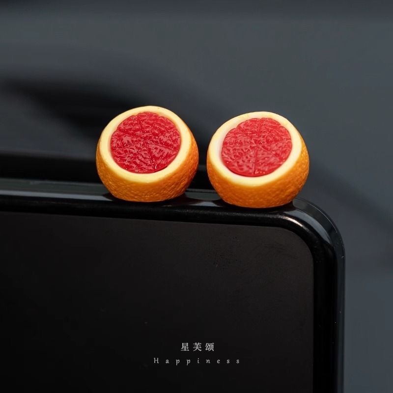 【心想柿橙】2025中控台卡通装饰品柿子花生车载显示屏幕汽车摆件|undefined
