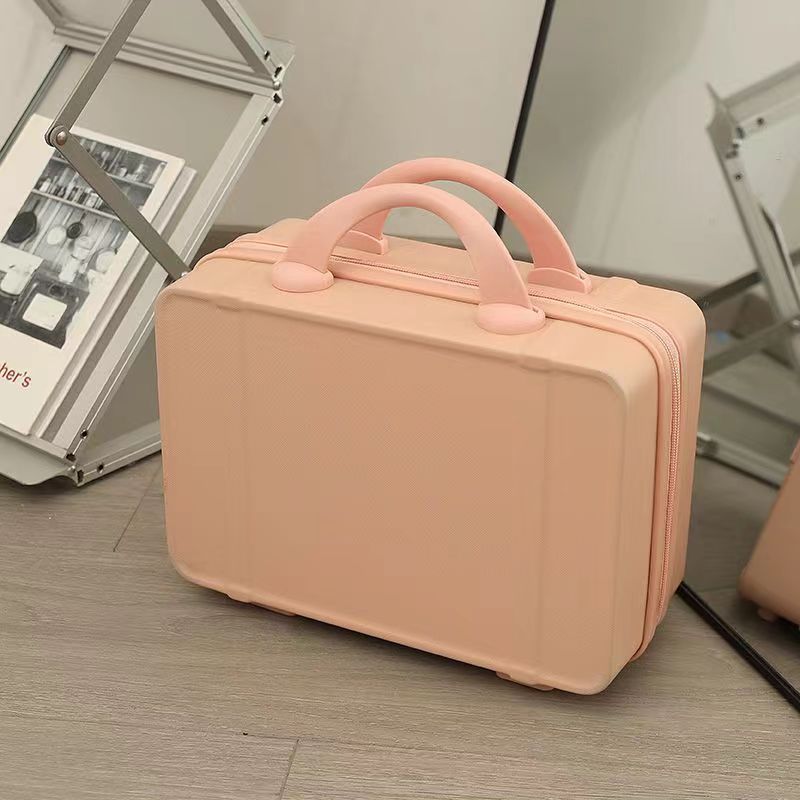 Caja de cosméticos retro maleta de equipaje de 14 pulgadas macaron regalo de mano caja portátil fábrica al por mayor