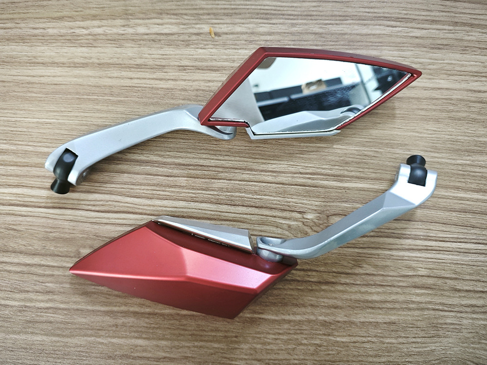 Cross-Border Motorcycle Electric Vehicle Rearview Mirror Modified Aluminum Rod Universal Reversing Rearview Mirror Reflective Mirror