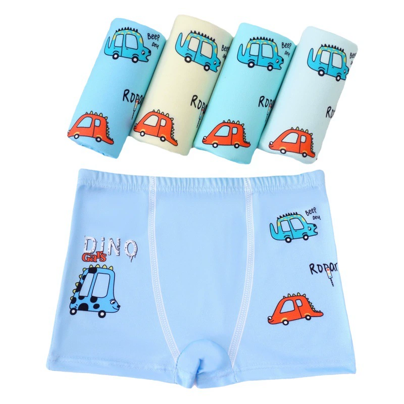 Мужское и детское нижнее белье, эластичные дышащие плоские брюки с мультяшным принтом, нижнее белье для мальчиков, Детские Большие Детские трусы-боксеры оптом