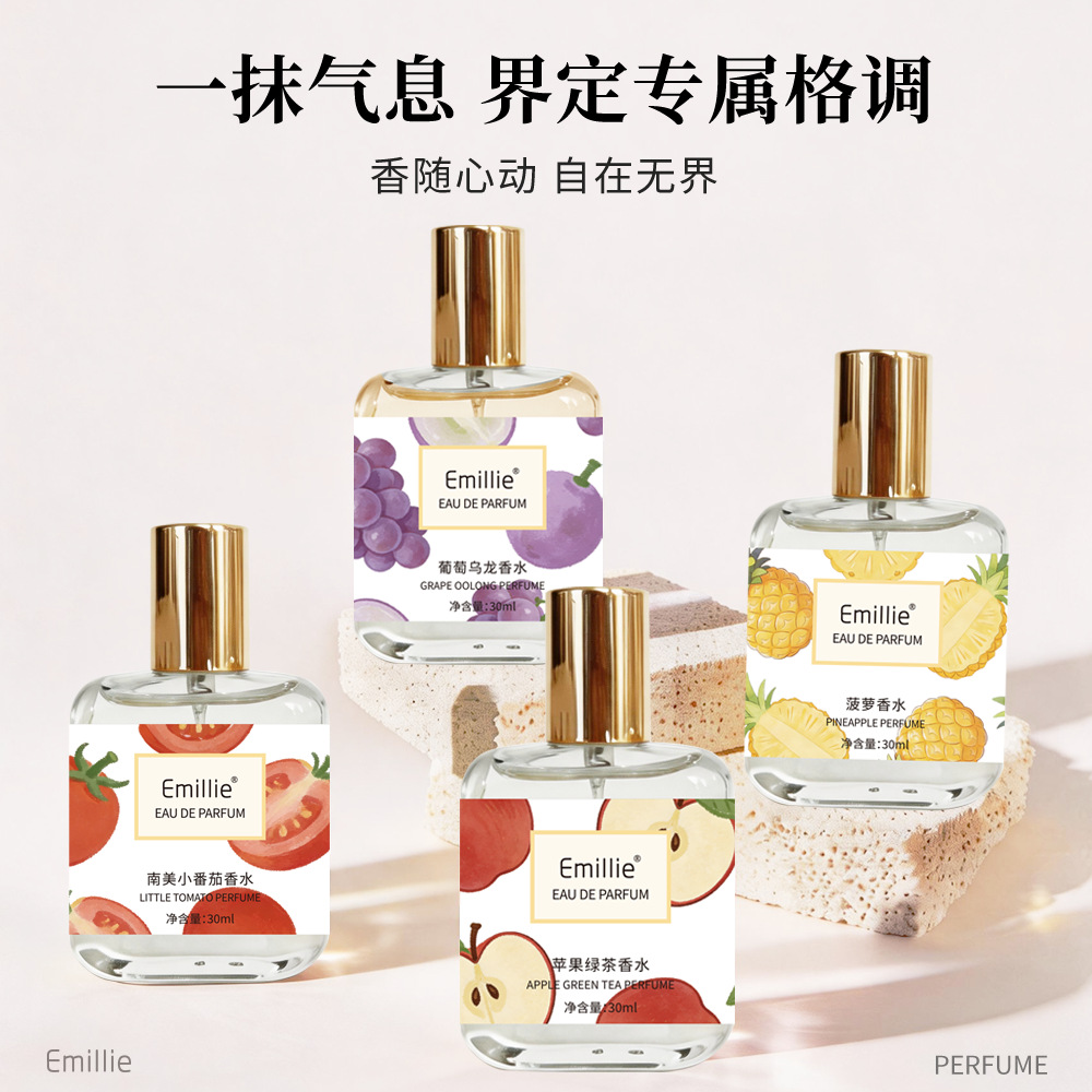 Emillie Floral and Fruity Perfume, Popular on Social Media, Hot-Selling Item for Girls, Students, and Women, Long-Lasting Fragrance, in Stock