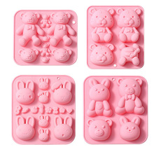 Household Food Supplement Cartoon Cute Animal Theme Silicone