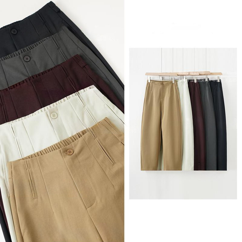 【Special Offer】New Designer Anti-Wrinkle High-Waisted Slimming Casual Versatile Narrow Balloon Pants for Spring, Summer, and Autumn