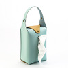 Car hanging back seat PU leather paper tissue bag napkin box travel outdoor hanging creative paper towel bag box spot