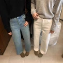 显瘦水洗直筒秋冬牛仔裤