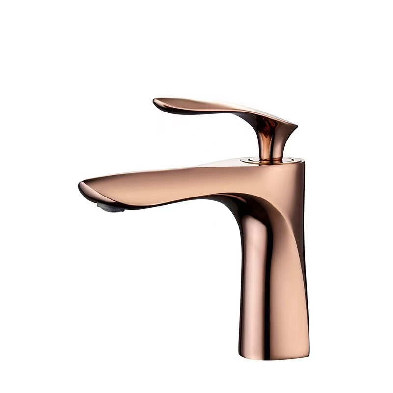 YP -FB1031 Grifo Hoja de Arce Oro Rosa, Perfil Bajo (Pedidos Personalizados: Mínimo 30 Unidades)