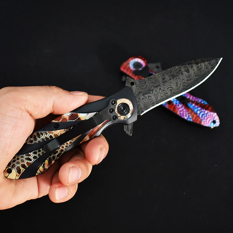 Folding sharp travel bearing, tactics pocket knife