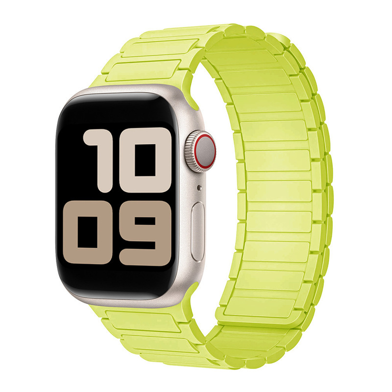 适用iwatch表带苹果S10S9手表带工字磁吸硅胶表带watch876543代SE|undefined