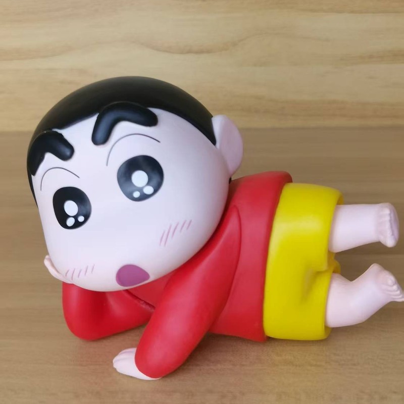 クレヨンしんちゃん 横たわる野原しんのすけ おしゃれでかわいい 車のデスクトップ装飾品 人形 フィギュア ギフト アクセサリー|undefined