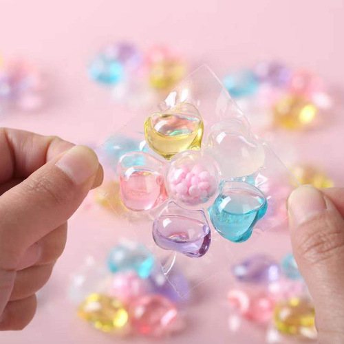 Laundry beads, fragrance beads, three-in-one wholesale laundry detergent beads, family pack, decontamination and fragrance beads, six-cavity laundry detergent