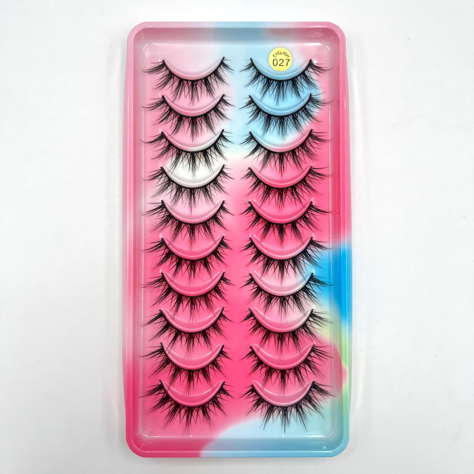 027 초승달 컬러홀더 10쌍 [핫스타일 6겹 헤어]