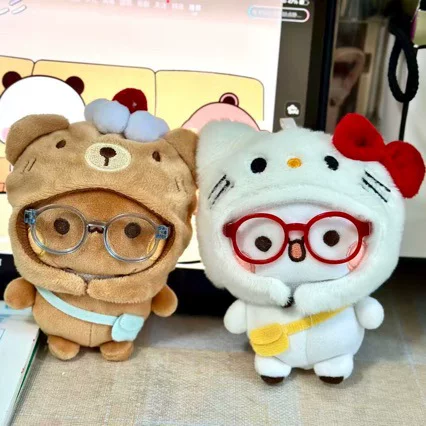 Cute Bubu Headgear Burnt Toast Series Animal Headgear 10cm Cotton Doll Clothes