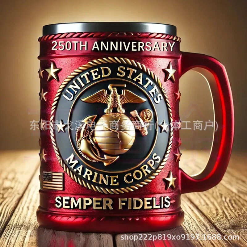 跨境新品Iron Maiden树脂3D浮雕马克杯装饰摆件|undefined