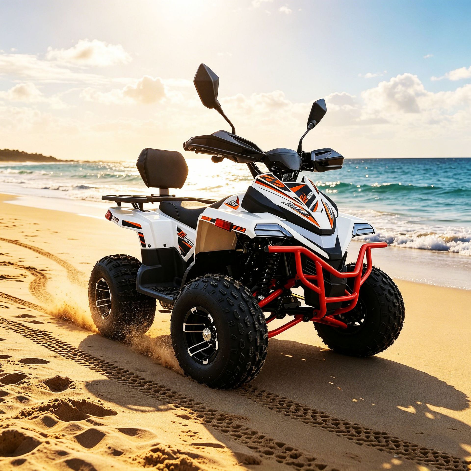 Shunrui brand electric sand bike, beach bike, four-wheel outdoor all-terrain vehicle, UTV, mountain off-road motorcycle