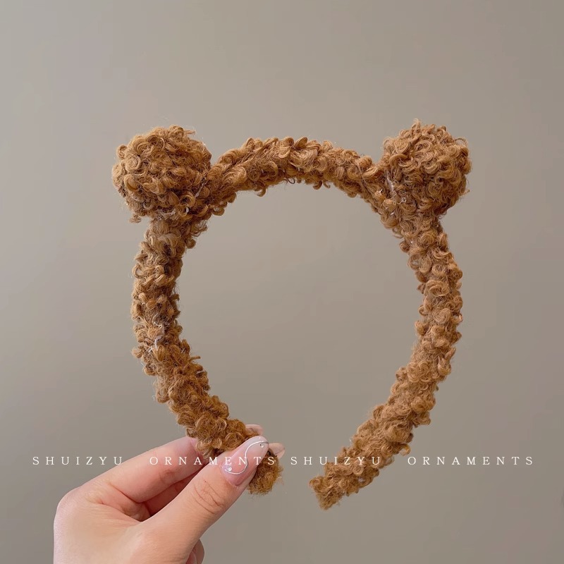 Banda para el cabello para el lavado de cara de dibujos animados lindo, máscara de aplicación de rojo de red para mujer, banda para el cabello, diadema, horquilla de paquete de cabello nuevo 2025