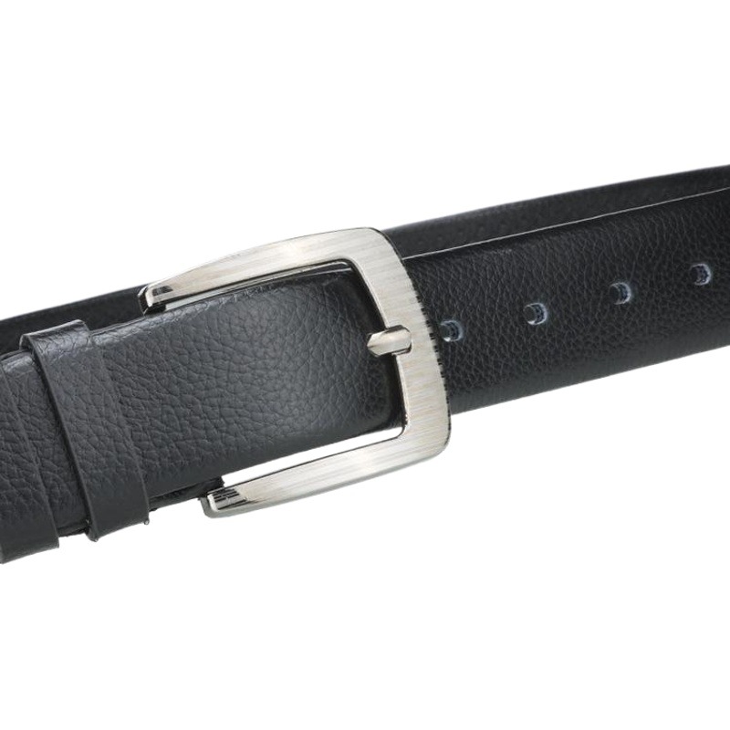 Dandali nuevo PIN hebilla cinturón de los hombres cubierta completa casual cinturón de los hombres lychee patrón resistente a los arañazos pantalones cinturón al por mayor