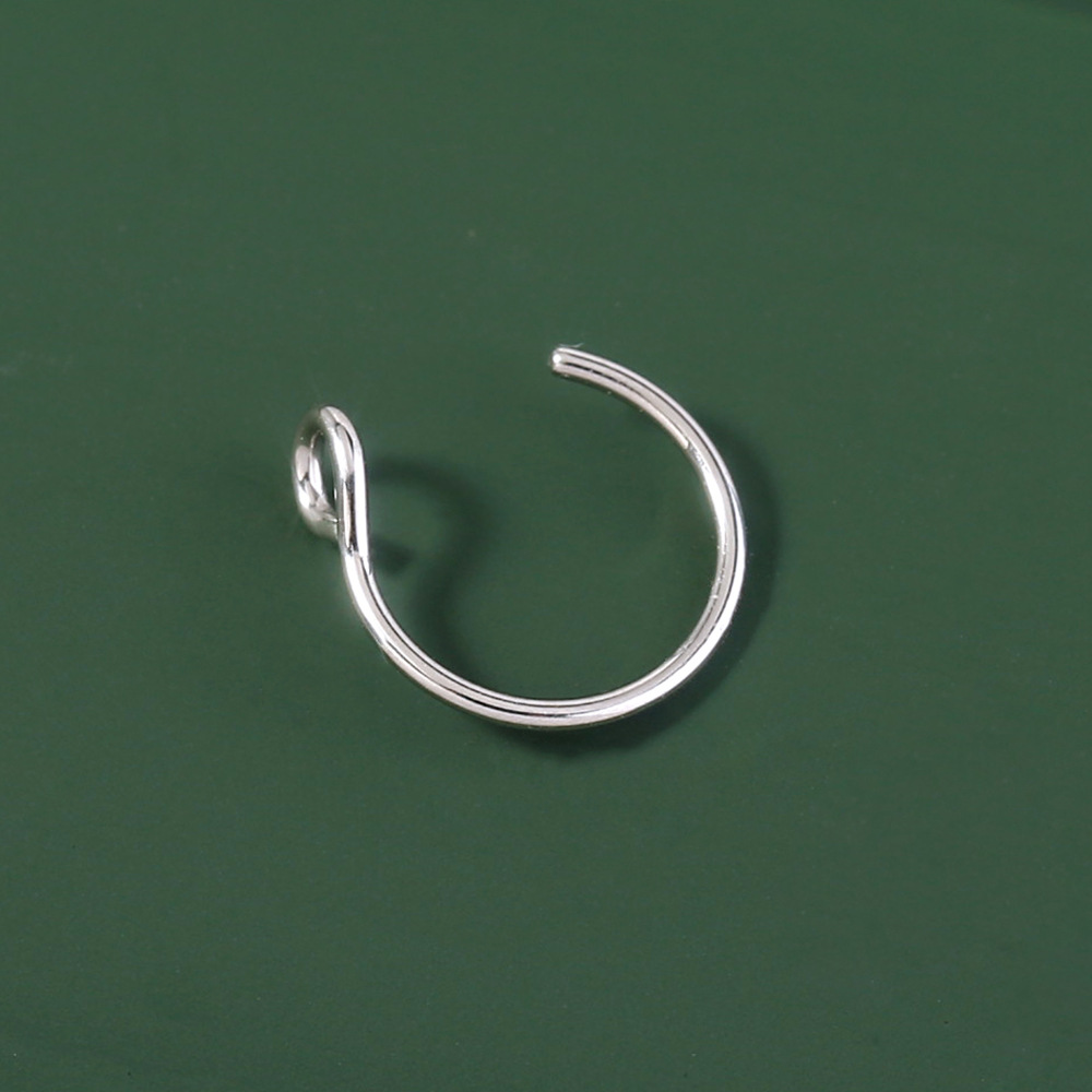 Punk Stainless Steel Fake Nose Ring Classic Couples Without Piercing Personality Jewelry Wholesale display picture 9