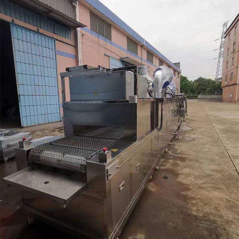 Mesh belt through stainless steel hardware parts degreasing and dewaxing surface cutting residue cleaning dryer