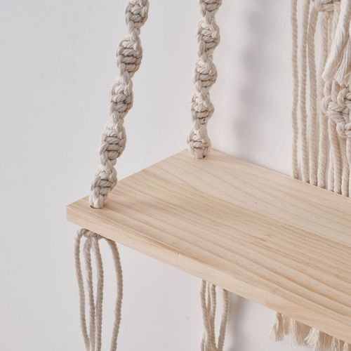 Wall-mounted shelf, plant hanger wall decoration, small single-layer hanging flower stand, lace wall-mounted shelf