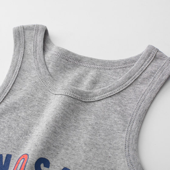 Children's Vest Pure Cotton Thin Boys' Baby Children's Girls Summer Small Sling Inner Wear Base Medium and Large Children's Vest