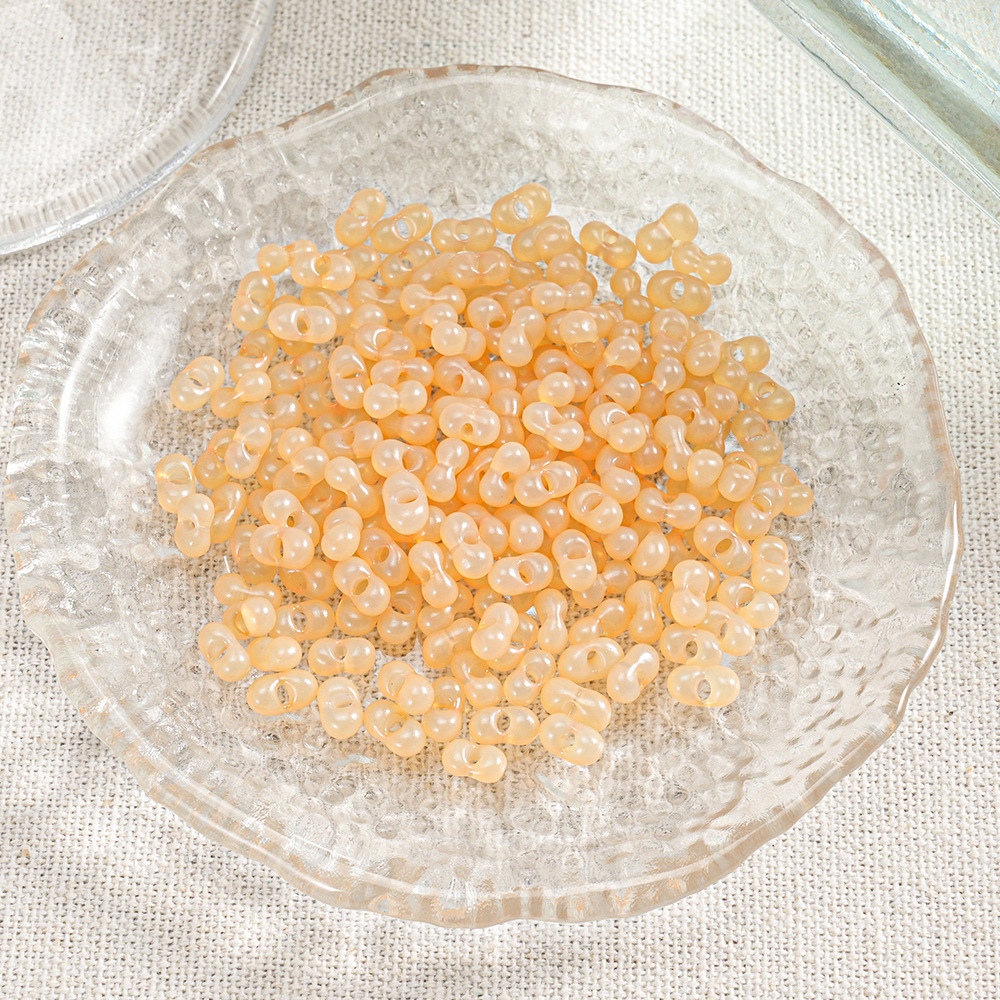 【400 piezas 2 botellas】Cuentas Xiaozi, cuentas sueltas, cuentas para pulseras, material para cuentas, cuentas espaciadoras de 3 mm, accesorios para cadena de teléfono DIY