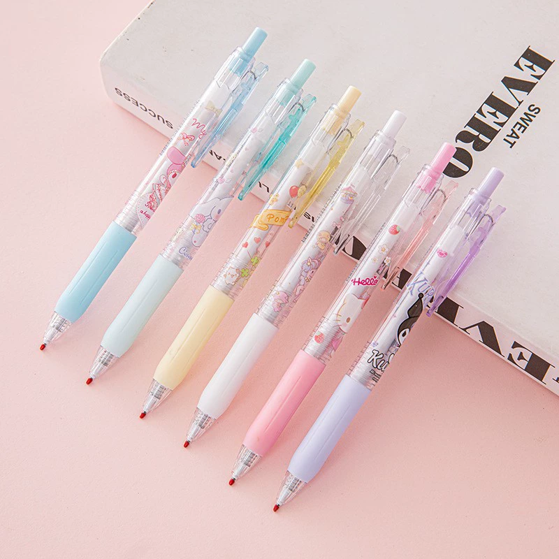 Sanrio, rollerball pen, 6 pieces, print