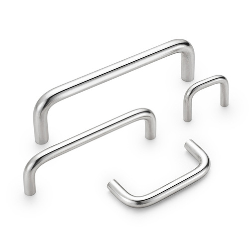 ls511 solid handle chrome plated wardrobe door cabinet handle stainless steel door handle industrial welded U-shaped handle